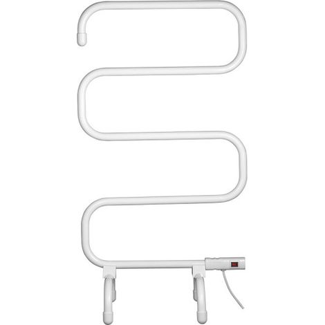 Sèche-serviettes électrique Cornejo blanc 100W mur/sol 94x50cm