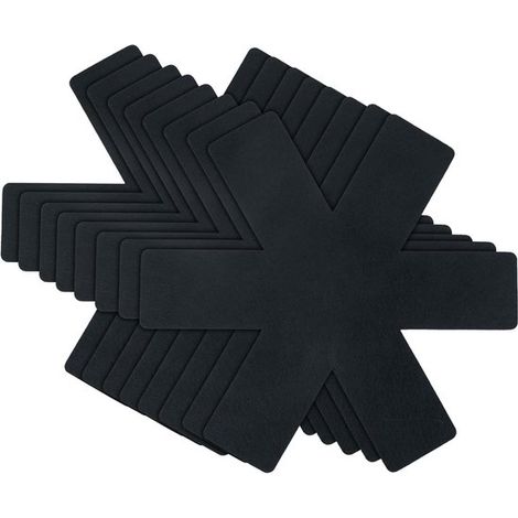 Lot de 8 dessous de plat non tissés, 30 x 30 x 0,2 cm, pour poêles antiadhésives et ustensiles de cuisine empilables. Ces dessous de plat isothermes protègent et isolent la chaleur. (1/5)