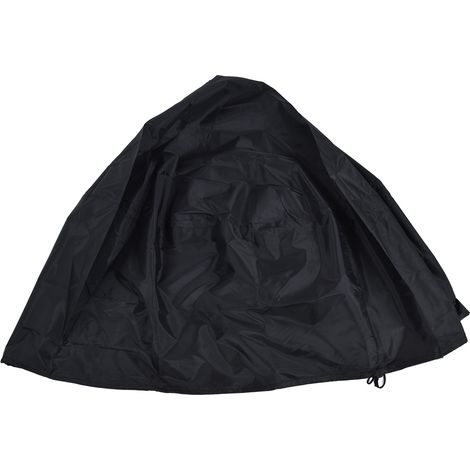 Housse de Protection pour Feu de Camp Extérieur, Imperméable et Anti-UV, Taille Unique, Noir