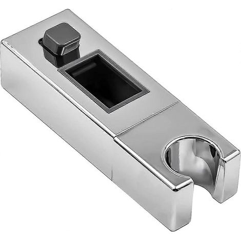 Support de pommeau de douche réglable pour barre coulissante carrée, fixation murale pour salle de bain, compatible avec barre coulissante carrée 30 x 18 mm