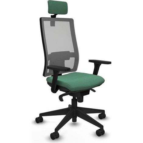 piqueras-y-crespo Chaise Ergonomique vert émeraude confortable (1/3)