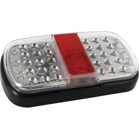 Fanale posteriore LED'rettangolare 12/24V rosso/marrone/giallo fissaggio con viti 158x31x81 mm UNIVERSALE BA030010 (1/2)