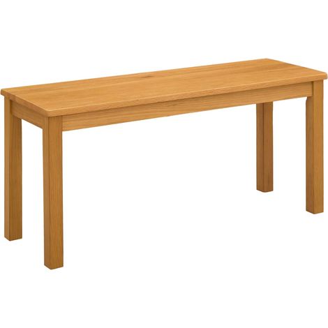 Esstischbank 95 x 32 x 45 cm Massivholz Eiche Natur vidaXL (1/5)
