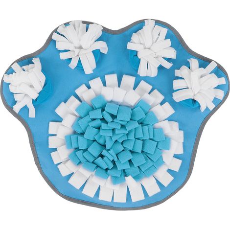 Tapis de fouille pour chien en flanelle antidérapant, jouet interactif distributeur de friandises pour ralentir la prise alimentaire et stimuler l'odorat (1/4)