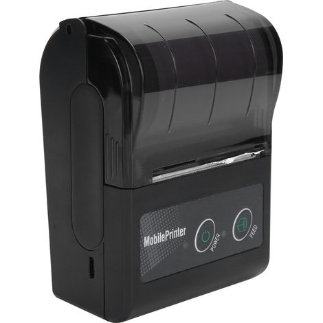 Imprimante thermique de reçus Bluetooth portable, mini-étiqueteuse de billets et de cartes, prise 100-240 V.