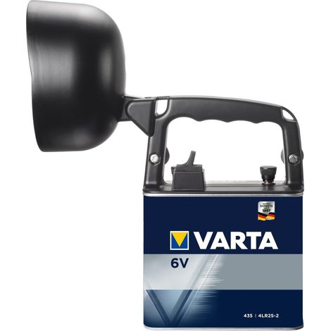 Varta Arbeitslicht BL40 435 Außenstrahler schwarz 6V