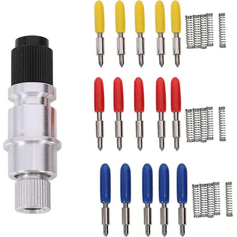 16Pcs 30/45/60 Degree Graphtec Cb15 Cb15U Vinyl Cutter Blade+Holder-- (1/5)