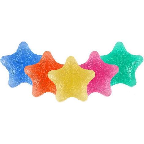 Balle d'entraînement pour la force des mains en forme d'étoile à 5 branches - Poignée élastique pour renforcer les 5 doigts (1/5)