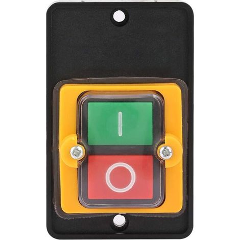 Bouton Poussoir - Interrupteur Marche Arrêt Étanche IP65 - 220 V 380 V 10 A - Pour Machine Industrielle Textile - 1 Pièce