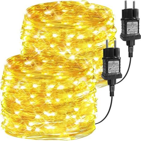Guirlande Lumineuse, 2 10M 100LED Guirlande Intérieur Cuivre (1/5)