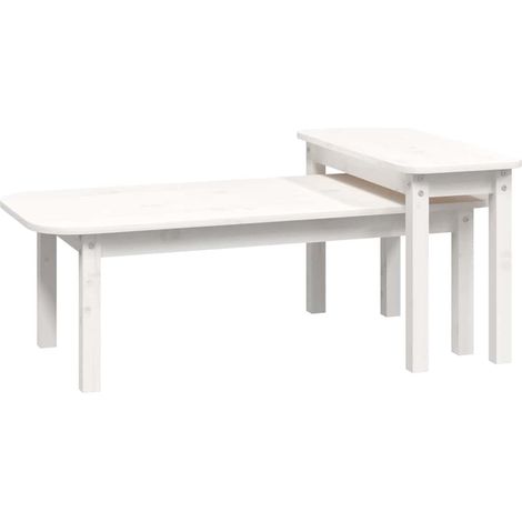 Maison Exclusive - Juego de mesas de centro 2 piezas madera maciz (1/5)