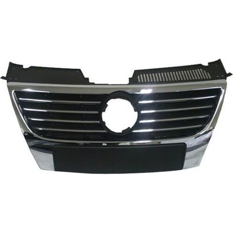 Grille de calandre avant chromée et moulures chromées 150mm Volkswagen Passat B6 2005-2010