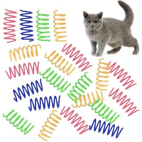Jouets de Printemps pour Chats - - Coloré - 24 Pièces - Plastique (1/4)