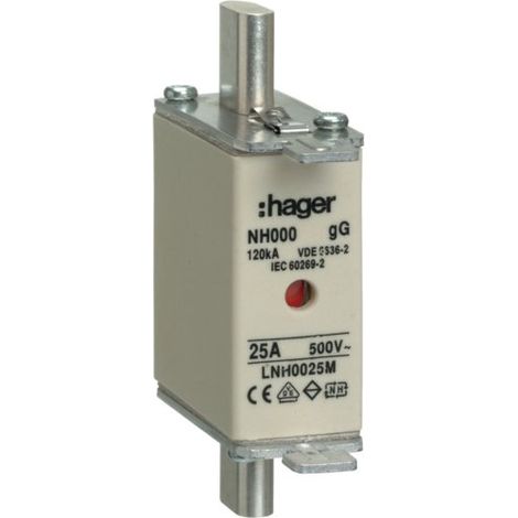 HAGER LNH0025M NH000 GG - DÉTECTEUR K - 500 V - 25 A
