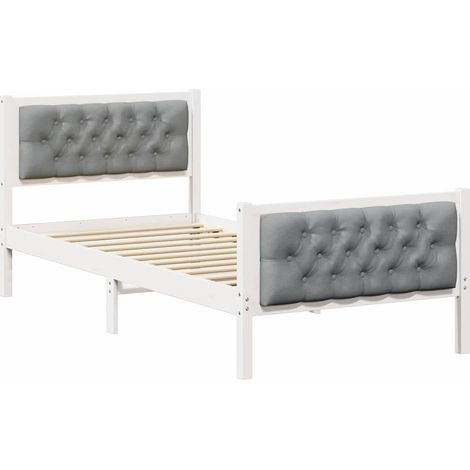 Maison Exclusive - Estructura de cama Gris Claro 90 x 190 cm Made