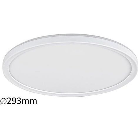 Plafonnier encastré 29,3 cm LED 18W blanc rond Pavel