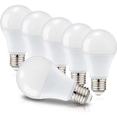 E27 A60 12W LED-Lampen (entspricht 100W), Edison-Schraubsockel, 6000K Kaltweiß, 1150 Lumen, 220–240V, 6er-Pack, nicht dimmbar (1/5)