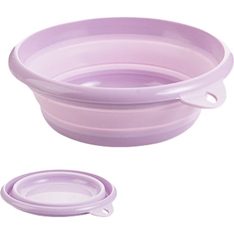 Recipiente plegable y reutilizable, recipiente redondo plegable, cesta de almacenamiento de cocina, ideal para camping, el hogar y autocaravanas. (1/5)