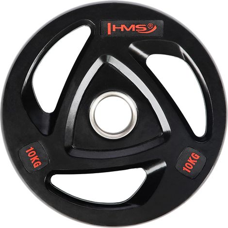 10 kg schwarze olympische Gewichtsscheibe
