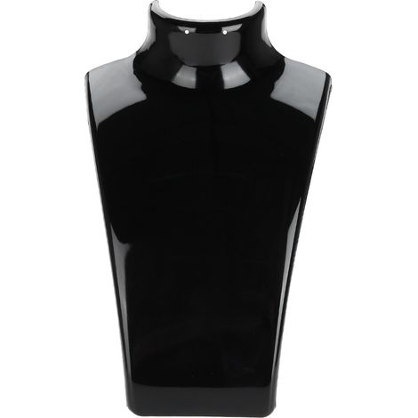 Présentoir à bijoux pour bijoux, tête de mannequin, porte-colliers et boucles d'oreilles (noir) (1/5)