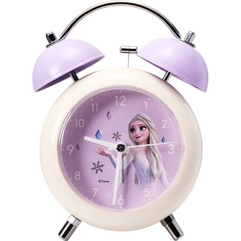 HOXILEELEO - Réveil Elsa Anna La Reine des Neiges, réveil de chevet pour étudiante, réveil double pour chambre de fille
