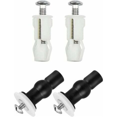 4 Pcs Abattant WC Fixations Charnières, Vis D'expansion pour Couvercle de Toilette Fixation Abattant WC Vis pour Lunette Toilette Ensemble, Pièces de Rechange pour Couvercle de Toilette (1/5)