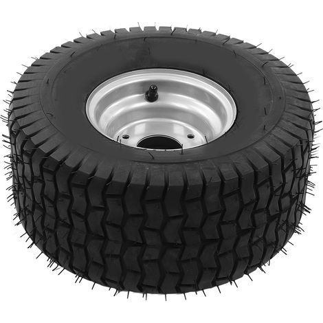 Roue de pneu 15x6.00‑6 avec moyeu, pneus lourds pour VTT, UTV, kart, tondeuse à gazon et véhicule agricole (1/5)