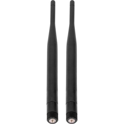 2 Stück Netzwerkantennen 5dBi 2,4G 5,8G Dualband SMA Innenstift Faltbare Signalantenne für Router und Verkaufsautomaten (1/5)