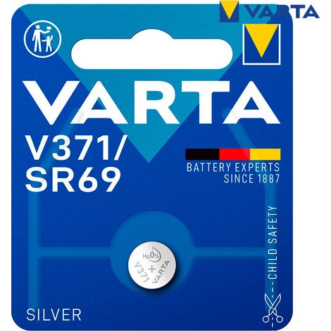 Pila Varta sr69 - v371 silver 1.55v blíster 1 unid ø9.5x2.05mm