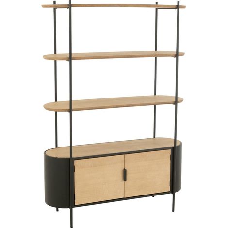 Étagère 4 Niveaux "Bya" 173cm Naturel