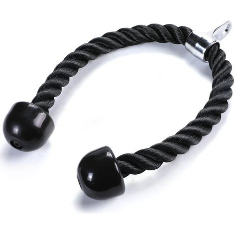 70 cm corde triceps, corde musculation fitness, accessoires de musculation, sport accessoires entrainement, poignee tirage (1/4)