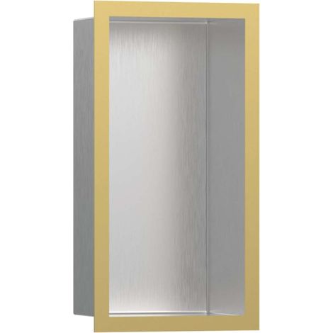 hansgrohe XtraStoris Individual niche murale en acier inoxydable (1/3)
