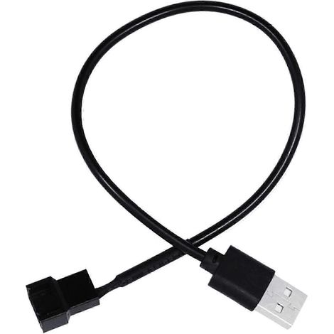 Câble adaptateur USB femelle 4 broches vers USB 5 V / Câble pour ventilateur USB vers 4 broches (1/5)