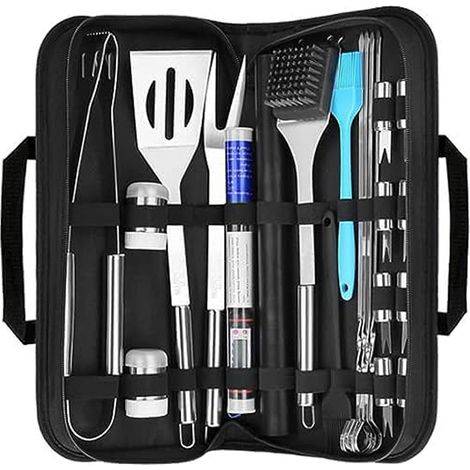 Kit Barbecue, Ustensiles Barbecue, Ensemble d'accessoires de 25 pièces, Professionnel,Étui de Gril de Qualité Supérieure. (1/4)