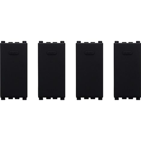 gloca Pulsanti 1P Compatibili Arké (Nero, 4 Pezzi) (1/4)