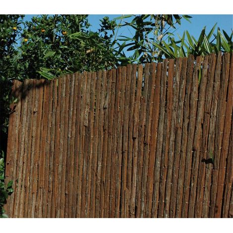 Corteza Natural - Simple Cara Corteza para cerramiento de Jardín 1,5x5m -