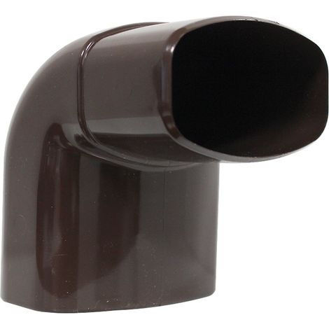 Coude PVC 87°30 MF pour tube BEST Ø92x57 - marron - First Plast (1/3)