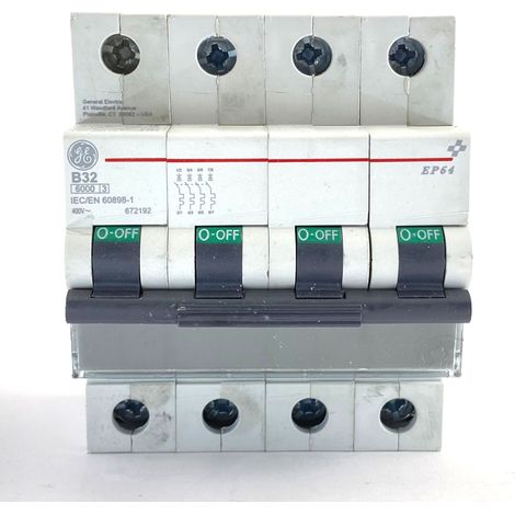 Interruttore  magnetotermico 4P 4 moduli 50A curva B Ge power