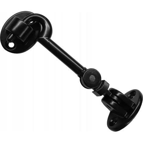 Crochet De Fermeture Domax ZHP110, 106 x 37 mm, Acier Noir, Pour Porte Et Portail (1/5)