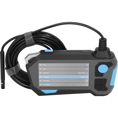 Inspektionskamera mit zwei Linsen, wasserdicht, für industrielle Anwendungen, Rohr-Videoendoskop, 4,5-Zoll-Bildschirm, 9 mm (1/5)