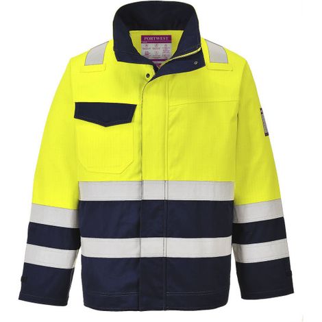 Chaqueta de trabajo de alta visibilidad Modaflame Protección Térmica contra Arco MV25 XXXL Amarillo/Marino