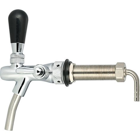 Einstellbare F-low Control Chrom Fassbier Wasserhahn G5/8 Schaft Lange Stem Home Brew Keg Tippen