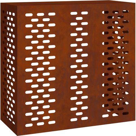 Housse de climatiseur Rouillé 110 x 50 x 105 cm Acier patiné