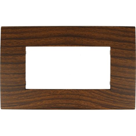 Placca Confort Radica 504 4M Moduli Compatibile con Vimar Arke (1/3)