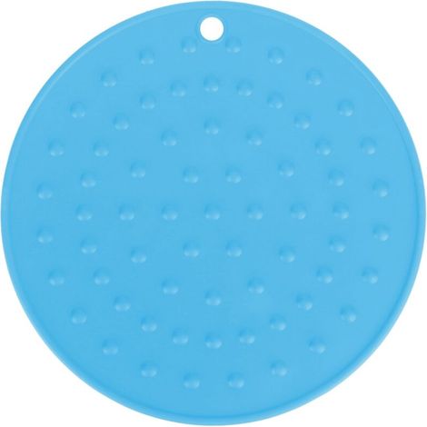 Hitzebeständiger Küchenuntersetzer aus Silikon, blau – Schutz für Tische und Arbeitsflächen (1/5)