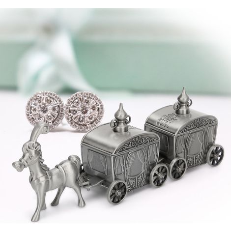 Écrin Dentaire en Forme de Cheval en Métal Vintage, Boîte de Rangement Décorative pour Cadeau (1/4)