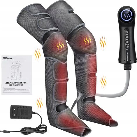 Pressothérapie – Appareil de massage des jambes à air chaud, chauffant, drainage lymphatique