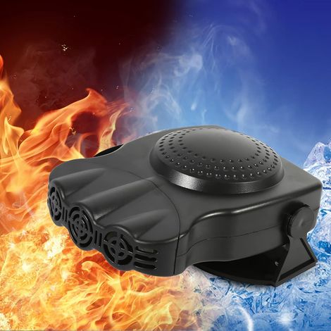 Désembueur de Pare-Brise, 12V 150W Radiateur Soufflant de Voiture Portable Chauffage Voiture Rotation 180 Degrés Trois Sorties d'air pour Pare-Brise Chauffage Rapide Dégivrage (1/5)