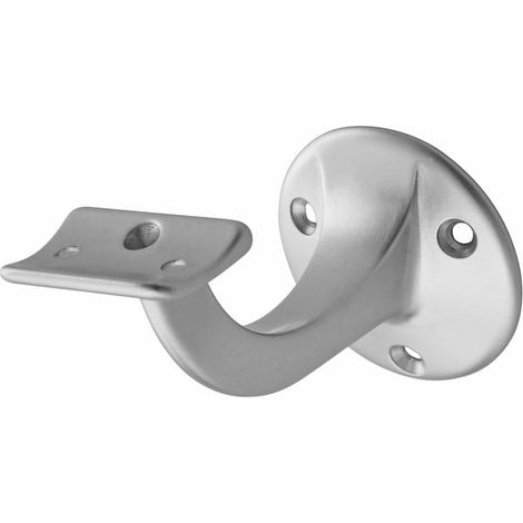 Support de rampe courbé déport 75 mm socle concave - aluminium (1/2)