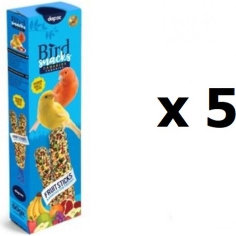 Emballage Sauvegarde 5 barres de fruits pour Canaries Dapac 60g x 5